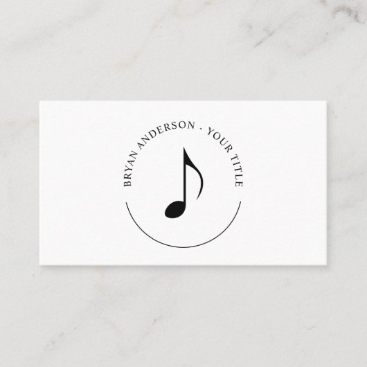 Music Eight Note Logo名刺 名刺 (正面)