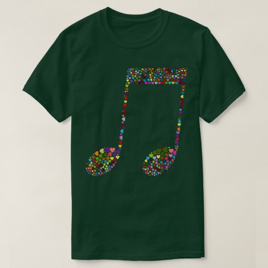 Music Equals Life Frequency Musicians Music Note18 Tシャツ (デザイン正面)