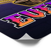 Music everywhere graffiti DJ ポスター (角)