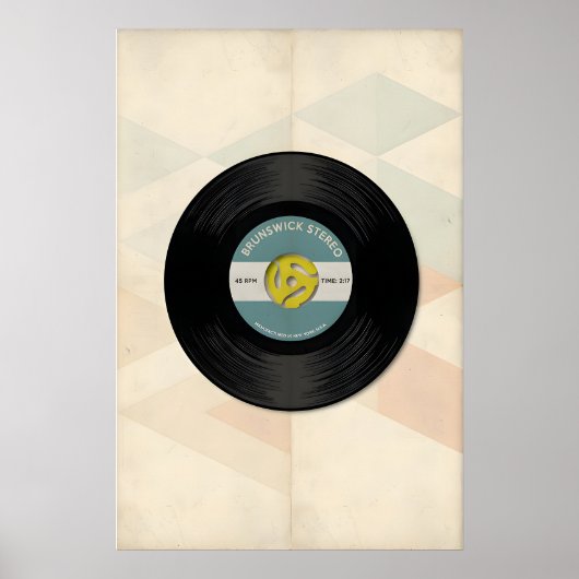 Music Evolution 45 Vinyl Record Print -Print Only ポスター (正面)