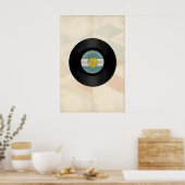 Music Evolution 45 Vinyl Record Print -Print Only ポスター (キッチン)