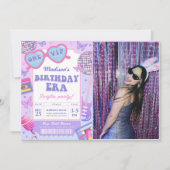 Music Fan In My Music Era誕生日誕生日写真 招待状 (正面)