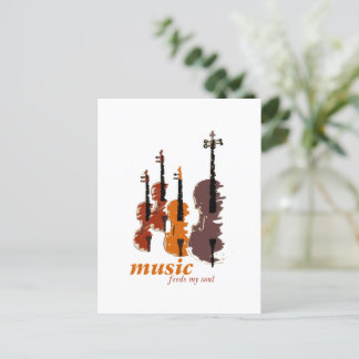 Music Feeds My Soul シーズンポストカード