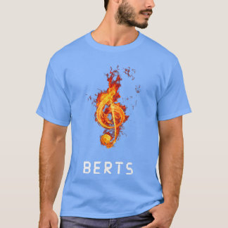 Music Flame By Berts Tシャツ
