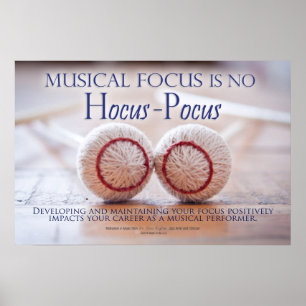 Music Focus -音楽に関する引用文 ポスター