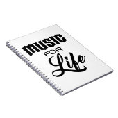 Music For Life Noteブック ノートブック (右側)
