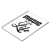 Music For Life Noteブック ノートブック (左側)