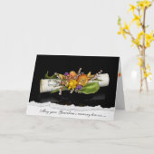 Music for Loss of祖母悔やみや弔慰 カード (黄色い花)
