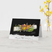 Music for Loss of Wife悔やみや弔慰 カード (黄色い花)