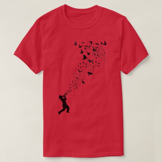 Music Freedom Music and the Birds 2 Tシャツ (デザイン正面)