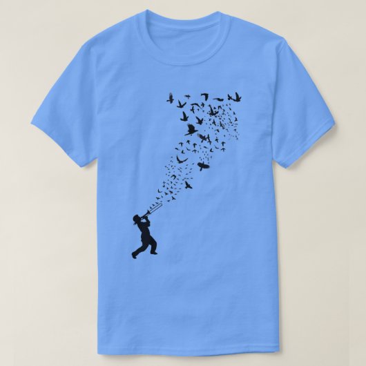 Music Freedom Music and the Birds 3 Tシャツ (デザイン正面)