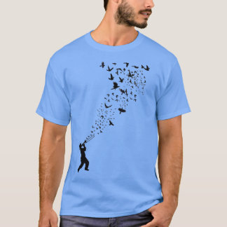 Music Freedom Music and the Birds 3 Tシャツ