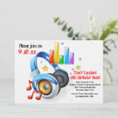 Music From My Headphonesパーティの招待状 招待状 (スタンド正面)