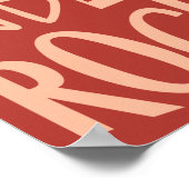 Music Genres Word Collageポスター ポスター (角)