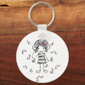 Music Girl Key Ring キーホルダー (正面)