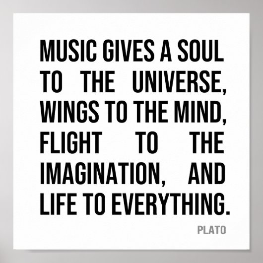 Music Gives A Soul to the Universe ポスター (正面)