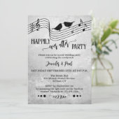 Music Happily Ever After Wedding Photo 招待状 (スタンド正面)