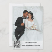 Music Happily Ever After Wedding Photo 招待状 (裏面)