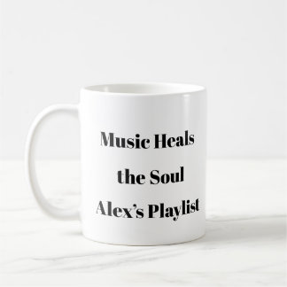 Music Heals Mug – メンタルヘルスカスタムギフト コーヒーマグカップ