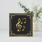 Music icons, gold on black, カード (スタンド正面)