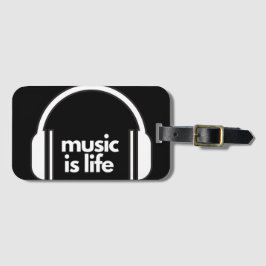Music if Life 荷物タグ ラゲッジタグ