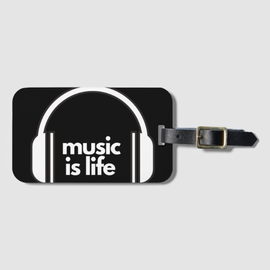 Music if Life 荷物タグ ラゲッジタグ (正面横)