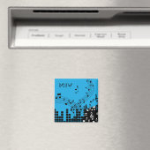 Music Illustration custom monogram magnet マグネット (インサイチュ (食洗機))
