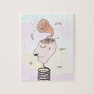 "Music in my head" Postcard ジグソーパズル