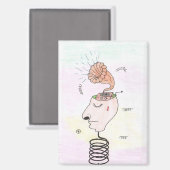 "Music in my head" Postcard マグネット (正面/裏面)