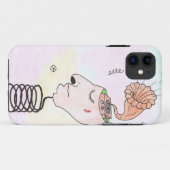 "Music in my head" Postcard Case-Mate iPhoneケース (裏面(横))