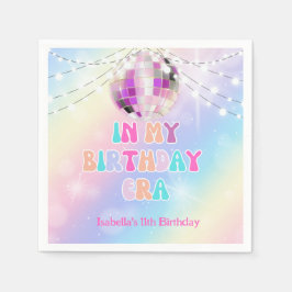 Music In My Music Era Birthday Party Napkins スタンダードカクテルナプキン