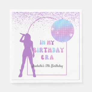 Music In My Music Era Purple Birthday Party スタンダードランチョンナプキン