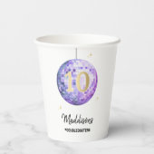 Music In My Music Era Purple Disco紙カップ 紙コップ (裏面)