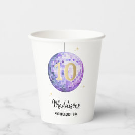 Music In My Music Era Purple Disco紙カップ 紙コップ