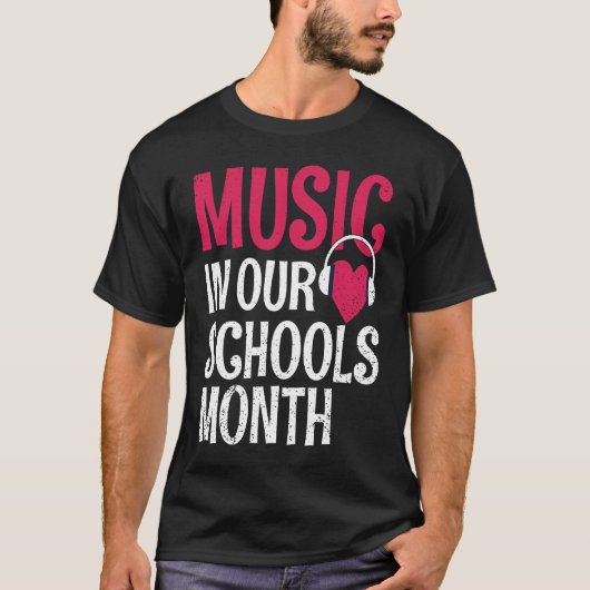 Music In Our Schools Month 3月楽器 Tシャツ (正面)