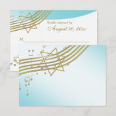 Music in the Airバルミツワー・レスポンス 出欠カード (正面/裏面)