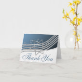 Music in the air Thank You Note カード (黄色い花)