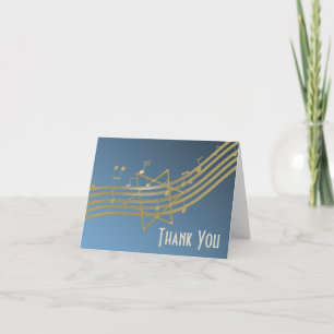 Music in the air Thank You Note サンキューカード