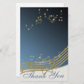 Music in the air Thank You Notes 便箋 (正面/裏面)