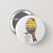 Music in the Soul引用文&ミュージックノートバード 缶バッジ (正面&裏面)