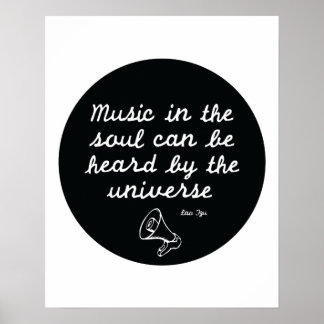 Music in the soul - Lao Tzu ポスター