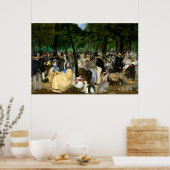Music in the Tuileries Gardens by Manet - Poster ポスター (キッチン)