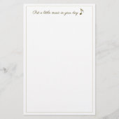 Music in Your Day金ゴールドノートひな形 便箋 (正面)
