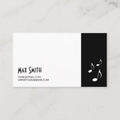Music Instructor  Business Card 名刺 (裏面)