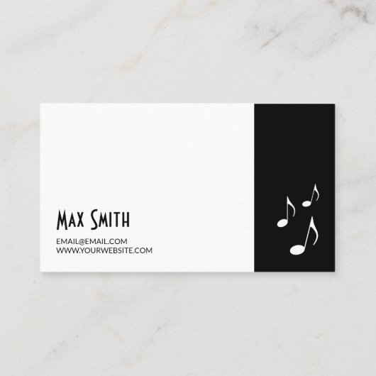 Music Instructor  Business Card 名刺 (裏面)