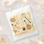 Music instruments kids birthday フェイバーバッグ (クリップ留めされた状態)