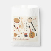 Music instruments kids birthday フェイバーバッグ (正面)