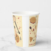 Music instruments kids birthday 紙コップ (右)