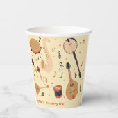 Music instruments kids birthday 紙コップ (正面)