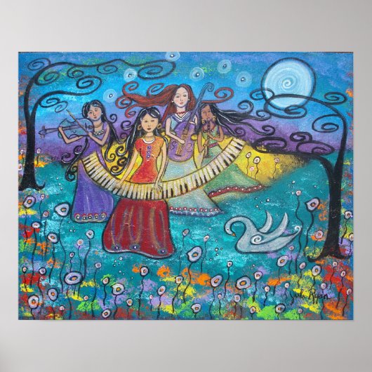 Music Is魔法Canvas Print ポスター (正面)